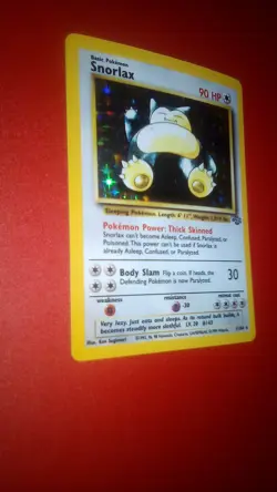Unlimited Snorlax Holofoil Holo Foil Pokemon Card Read Description - Image 3