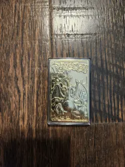 Burger King Pokemon TCG Charizard Gold Metal Card Limited Edition 1999 - Image 1