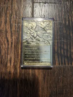 Burger King Pokemon TCG Charizard Gold Metal Card Limited Edition 1999 - Image 2