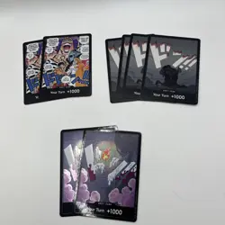 One Piece TCG DON!! Card Lot of 8 +1000 Official Bandai Mixed Art DON Cards - Image 1