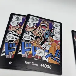One Piece TCG DON!! Card Lot of 8 +1000 Official Bandai Mixed Art DON Cards - Image 4