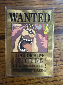 Charlotte Linlin One Piece Wanted Poster Gold Card - Image 1