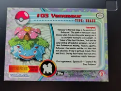 Topps TV Animation Edition Venusaur #03 Regular English Pokemon Card 1999 - Image 4