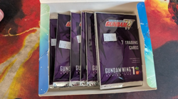 Mobile Suit Gundam Wing Series 1 Trading Cards 8 Sealed Packs with Display Box - Image 1