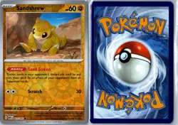 Sandshrew 151 027/165 Common Reverse Holo Near Mint - Pokemon Card - Image 3
