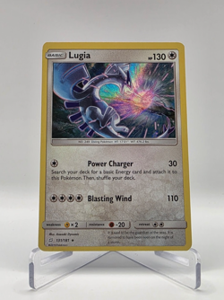 Pokemon TCG Lugia Holo Rare 131/181 Sun Moon Team Up Card - Image 1
