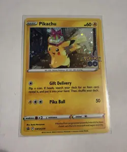 Pokemon TCG Pokemon GO Pikachu Holo Promo 3-Card Lot SWSH234 Black Star Promo - Image 1