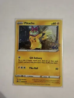 Pokemon TCG Pokemon GO Pikachu Holo Promo 3-Card Lot SWSH234 Black Star Promo - Image 5