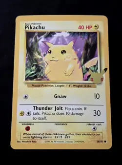Pokemon TCG Pikachu 58/102 Celebrations 25th Anniversary JUMBO OVERSIZED Card ⚡ - Image 1