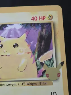 Pokemon TCG Pikachu 58/102 Celebrations 25th Anniversary JUMBO OVERSIZED Card ⚡ - Image 4