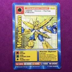 Digimon Digi Battle - Magnamon #Mo-09 - Movie Promo Card - Bandai (2000) - Image 3