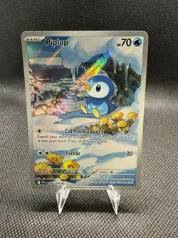 Piplup 098/094 Pokemon Phantasmal Flames IR Illustration Rare Card NM - Image 1