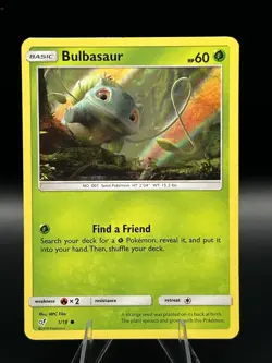 BULBASAUR 1/18 - Holo Common - Detective Pikachu - Pokemon Card - NM 1/18 - Image 1