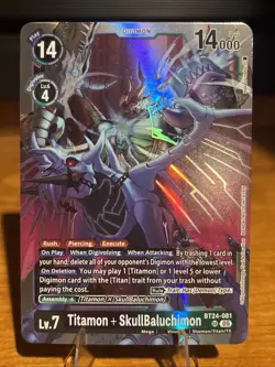 BT24-081 Titamon + SkullBaluchimon Time Stranger Digimon Card Game - Image 1