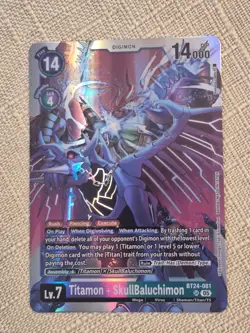 BT24-081 Titamon + SkullBaluchimon Time Stranger Digimon Card Game - Image 1