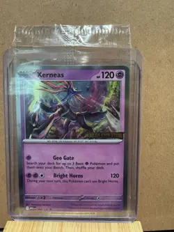 Pokemon Card Mega Evolution Xerneas Bestbuy Promo 064/132 Holo STAMPED - Image 1