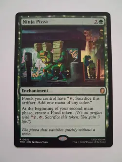 Ninja Pizza NM Teenage Mutant Ninja Turtles TMNT MTG Magic the Gathering - Image 1