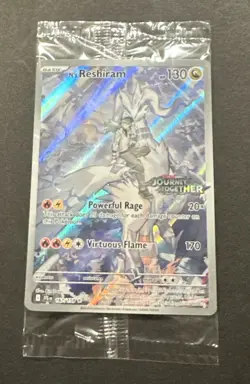 2025 POKEMON SCARLET VIOLET JOURNEY TOGETHER N’S RESHIRAM ILLUSTR. RARE PROMO! - Image 2