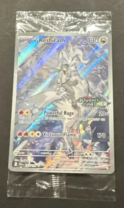 2025 POKEMON SCARLET VIOLET JOURNEY TOGETHER N’S RESHIRAM ILLUSTR. RARE PROMO! - Image 4