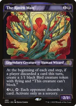 NM Foil Showcase The Raven Man, MTG, Dominaria United, Magic the Gathering, 289 - Image 1