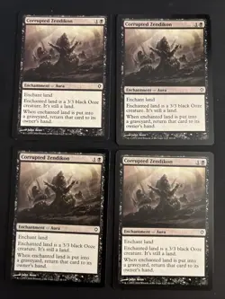 4x Corrupted Zendikon (55) Worldwake LP MTG Magic the Gathering x4 Playset MKE - Image 1