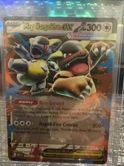 Pokemon Mega Evolution Mega Kangaskhan ex 104/132 Holo Double Rare Near Mint - Image 1