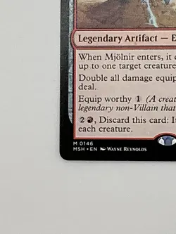Mjolnir, Hammer of Thor 146 Mythic Marvel Super Heroes Magic The Gathering NM BB - Image 5