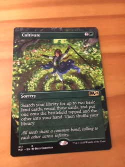 Mtg Carte Magic M21 Extras Cultivate Extended Art EA English NM - Image 1