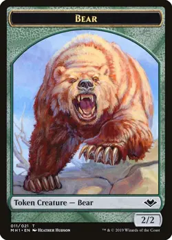 Bear Token - #11 - Modern Horizons - NM MTG - Image 1