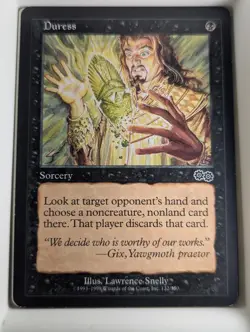 Duress 132 Common Urza's Saga Magic: The Gathering Near Mint - Image 1