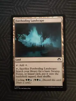 mtg foreboding landscape modern horizons 3 - Image 1