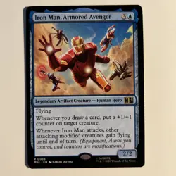 Iron Man, Armored Avenger (MSC 33 Rare) MTG Commander: Marvel Super Heroes - Image 2