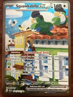 Pokemon Paldea Evolved Squawkabilly Ex SIR 264/193 - Image 1