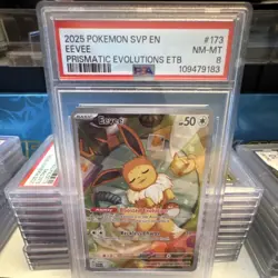 The Pokemon Company 2025 Pokemon TCG SV Promo Eevee 173 Holo Promo PSA 8 EN - Image 1