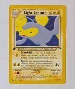 Light Lanturn 23/105 Neo Destiny 1st Edition Vintage WOTC Pokemon Card LP+ - Image 1