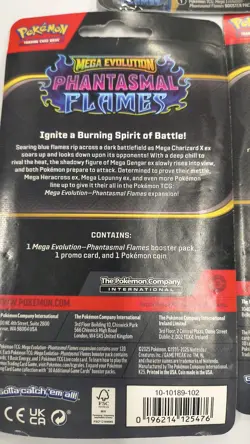 Lot Of 3: Mega Evolution—Phantasmal Flames Pokemon TCG Booster + Promo + Coin - Image 4