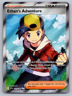 Ethan's Adventure 221/182 Ultra Rare Destined Rivals Pokemon NM - Image 1