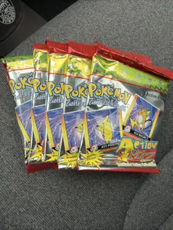 Pokemon TCG Holo Ultra Rare 5 Sealed Packs 1999 Action Flipz - Image 1