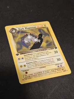 Pokemon Dark Magneton 28 Team Rocket Rare !st Edition Mint Near Mint - Image 2