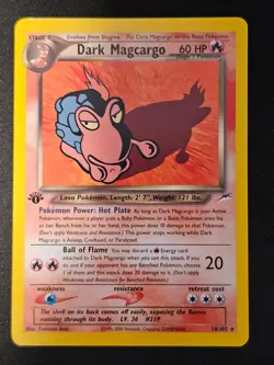 Pokemon TCG Dark Magcargo 18 Neo Destiny 1st ed Near Mint (non-holo) - Image 2