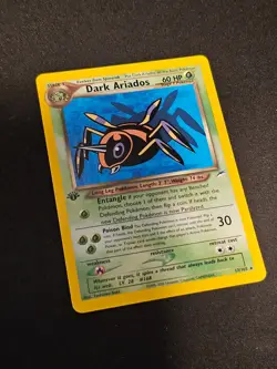 Pokemon TCG Dark Ariados 17 Neo Destiny 1st Ed LP (non-holo) - Image 2
