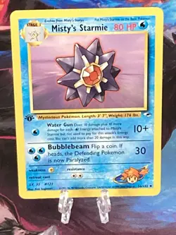 2000 Pokemon 1st Edition Gym Heroes Misty’s Starmie | Pack Fresh NM - Image 1