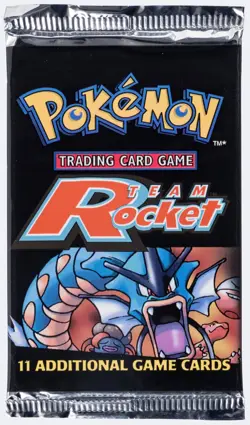 2000 Pokemon Unlimited Team Rocket Gyarados Art Sealed Booster Pack 20.5 grams - Image 1