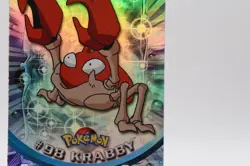 2000 TOPPS Chrome Pokemon Krabby #98 TV Animation - Series 2 Holo Foil Rainbow - Image 2
