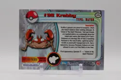 2000 TOPPS Chrome Pokemon Krabby #98 TV Animation - Series 2 Holo Foil Rainbow - Image 3