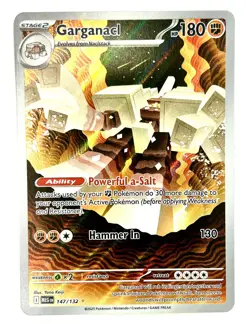 Garganacl 147/132 Illustration Rare Mega Evolution Pokemon Holo Near Mint - Image 1