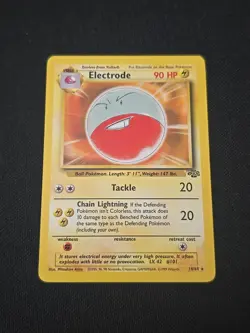 Electrode 18/64 Jungle Regular Black Star Rare WOTC Vintage Pokemon TCG LP - Image 1