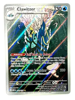 Clawitzer 141/132 Illustration Rare Mega Evolution Pokemon Holo Near Mint - Image 1