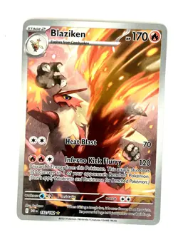 Blaziken 192/182 Illustration Rare Destined Rivals Pokemon Holo Near Mint - Image 1