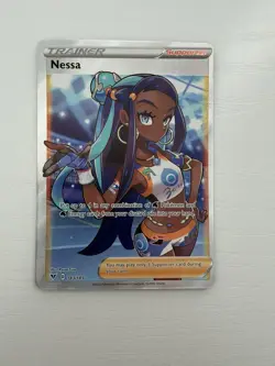 Pokemon TCG Nessa 183/185 Vivid Voltage Trainer Ultra Rare Full Art Holo - Image 1